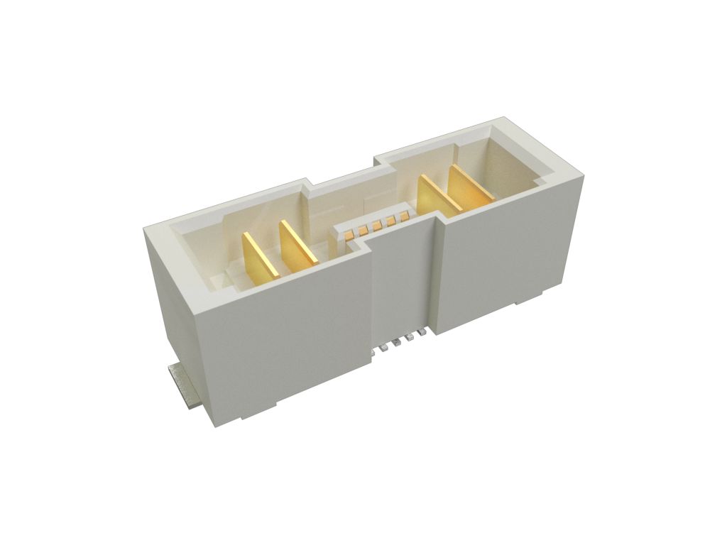 Amphenol Communications Solutions ComboStak Series Vertical Surface PCB Header, 14 Contact(s), 2 Row, Shrouded