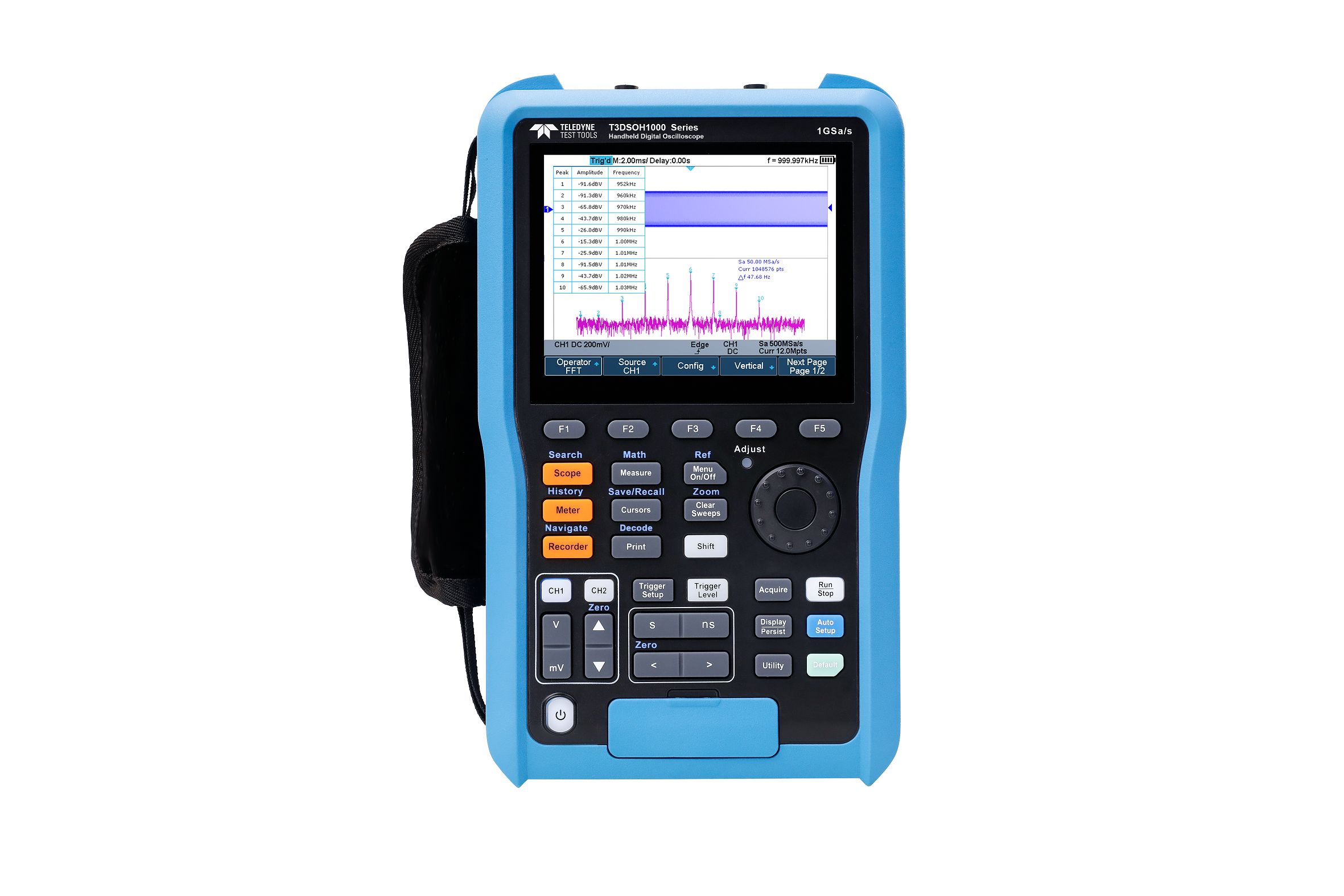 Teledyne LeCroy T3DSOH Series, 200MHz Handheld Oscilloscope, 2 Analogue Channels - RS Calibrated