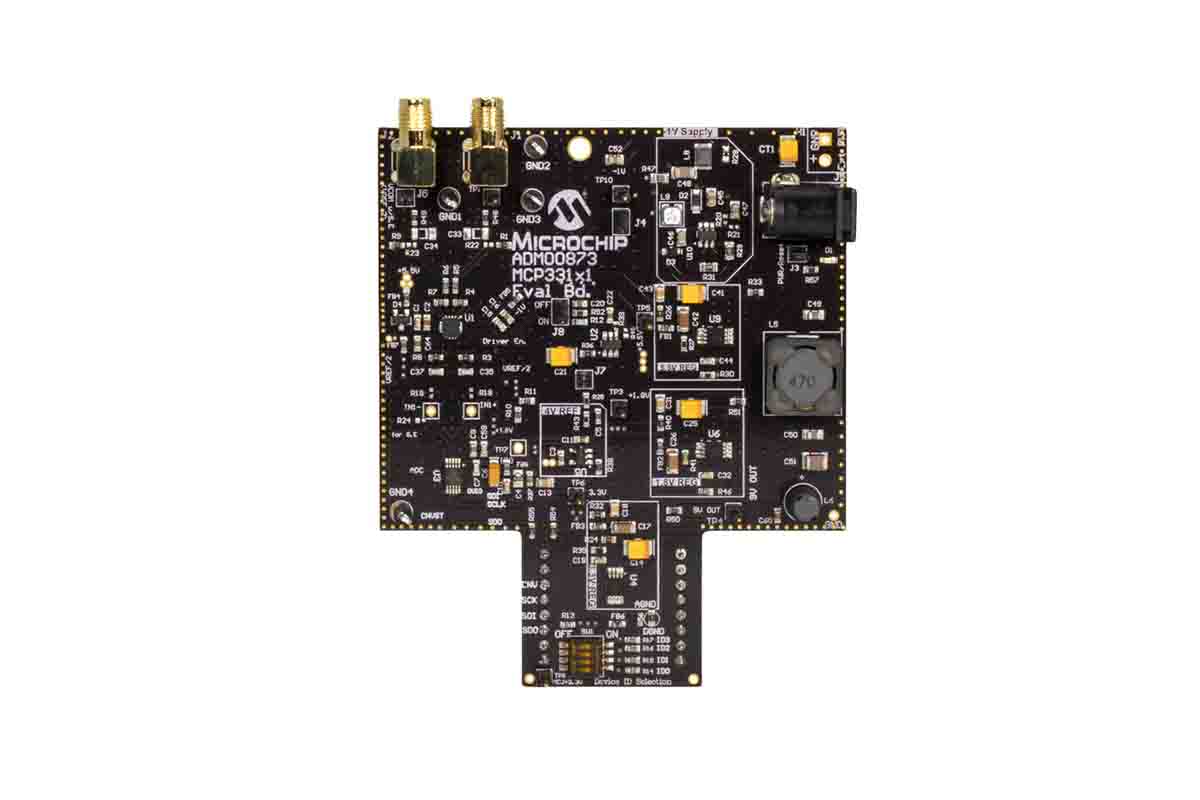 Microchip, MCP331x1D-xx Evaluation Board Evaluation Board, MCP331x1x-xx 1 - ADM00873