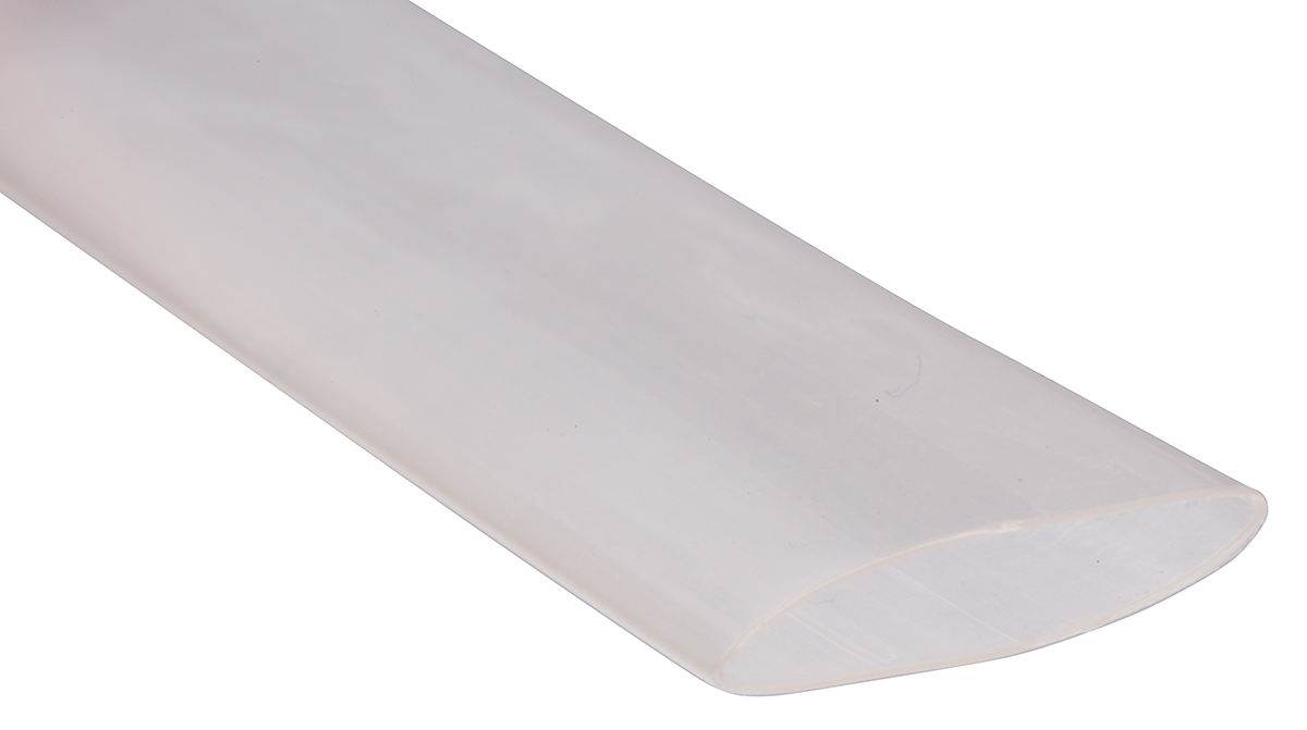 RS PRO Halogen Free Heat Shrink Tubing, Clear 12.7mm Sleeve Dia. x 300mm Length 2:1 Ratio