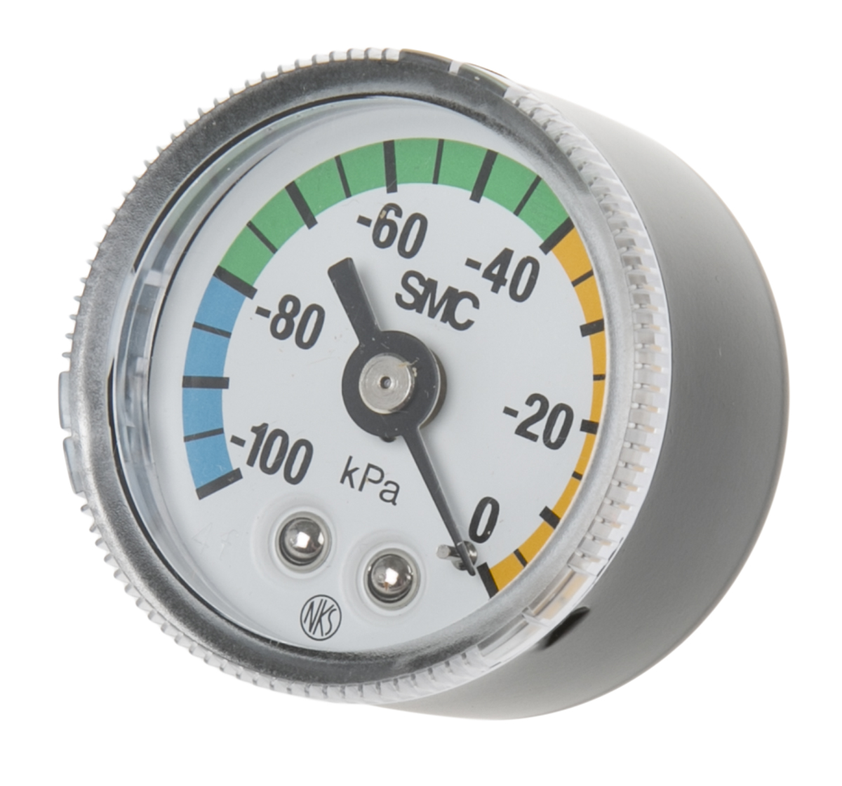 SMC M5 Female, R Thread Pressure Gauge 42.5 mm 200 kPa