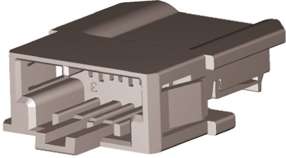 TE Connectivity, AMP MCP 2.8 Automotive Connector Plug Grey Panel Mount 3 Way, Crimp Termination 2-968977-9