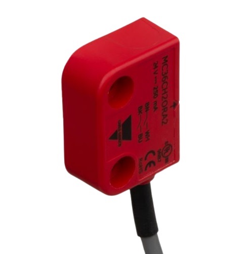 Carlo Gavazzi MC36C Series Magnetic Safety Switch, 12 → 24V ac/dc, Plastic Housing, 2NO, Cable