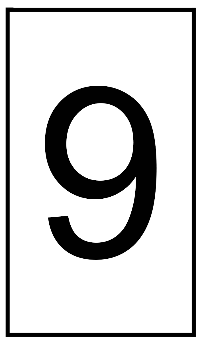 HellermannTyton Ovalgrip Slide On Cable Markers, Black on White, Pre-printed "9", 1.8 → 6.3mm Cable, 901-10625