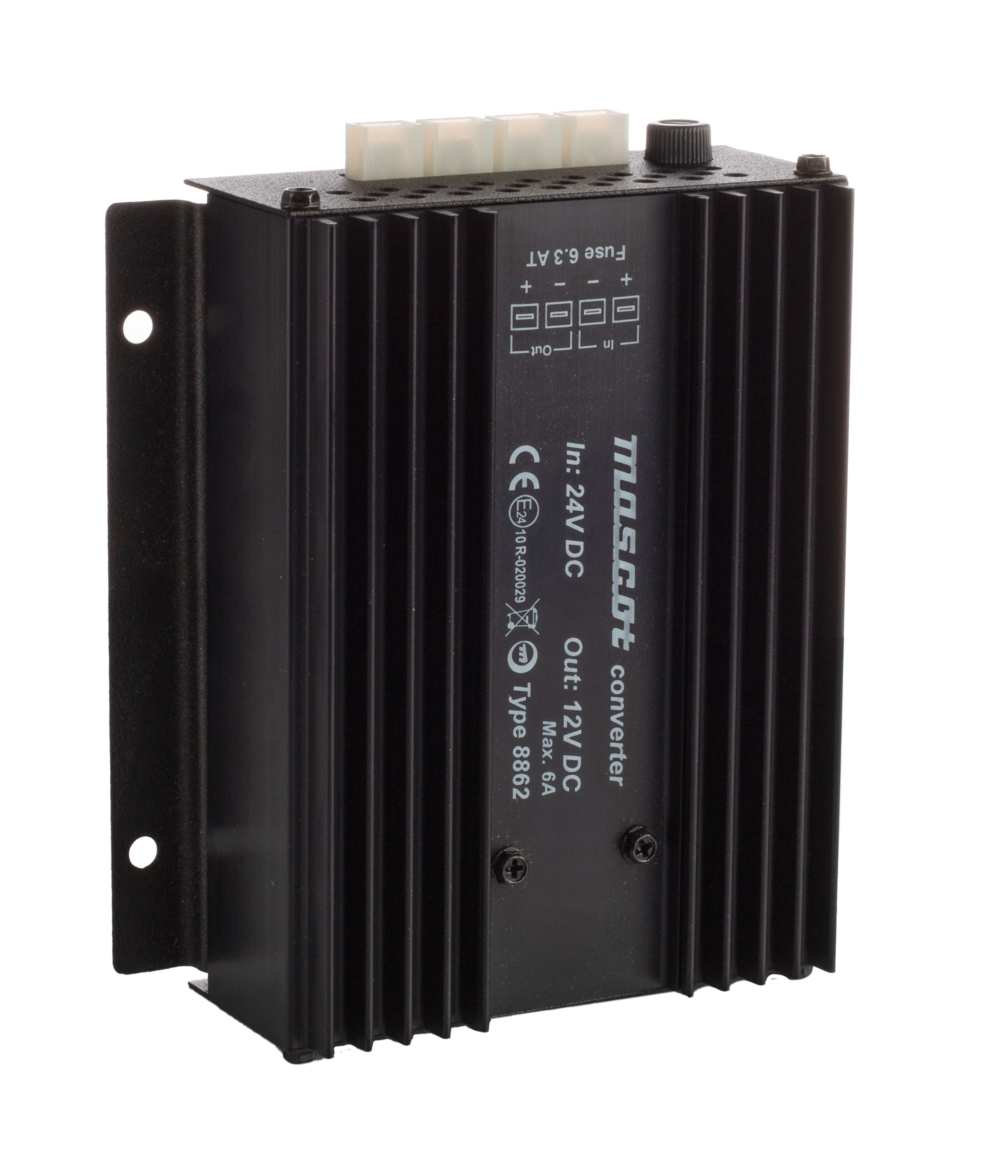 Mascot DC-DC Converter, 13.2V dc/ 10A Output, 18 → 32 V dc Input, 132W, Mounting Bracket, +30°C Max Temp -20°C