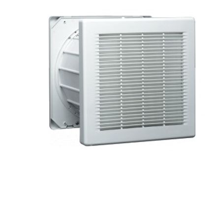 RS PRO Square Wall Mounted, Window Mounted Extractor Fan, 190L/s, 50dB, External 2 Speed Reversible On/Off Control,