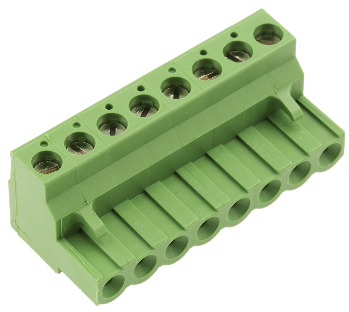 TE Connectivity, 5.08mm Pitch, 8 Way, Pluggable Terminal Block, Plug, Cable Mount, Screw Down Termination, 796634-8