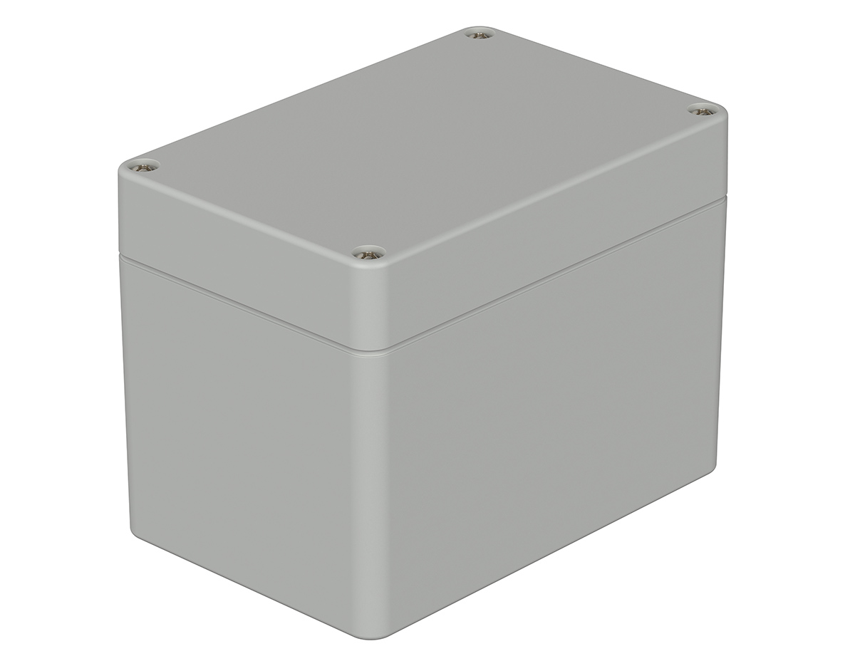Bopla Euromas Series Light Grey ABS Enclosure, IP66, Light Grey Lid, 120 x 80 x 90mm