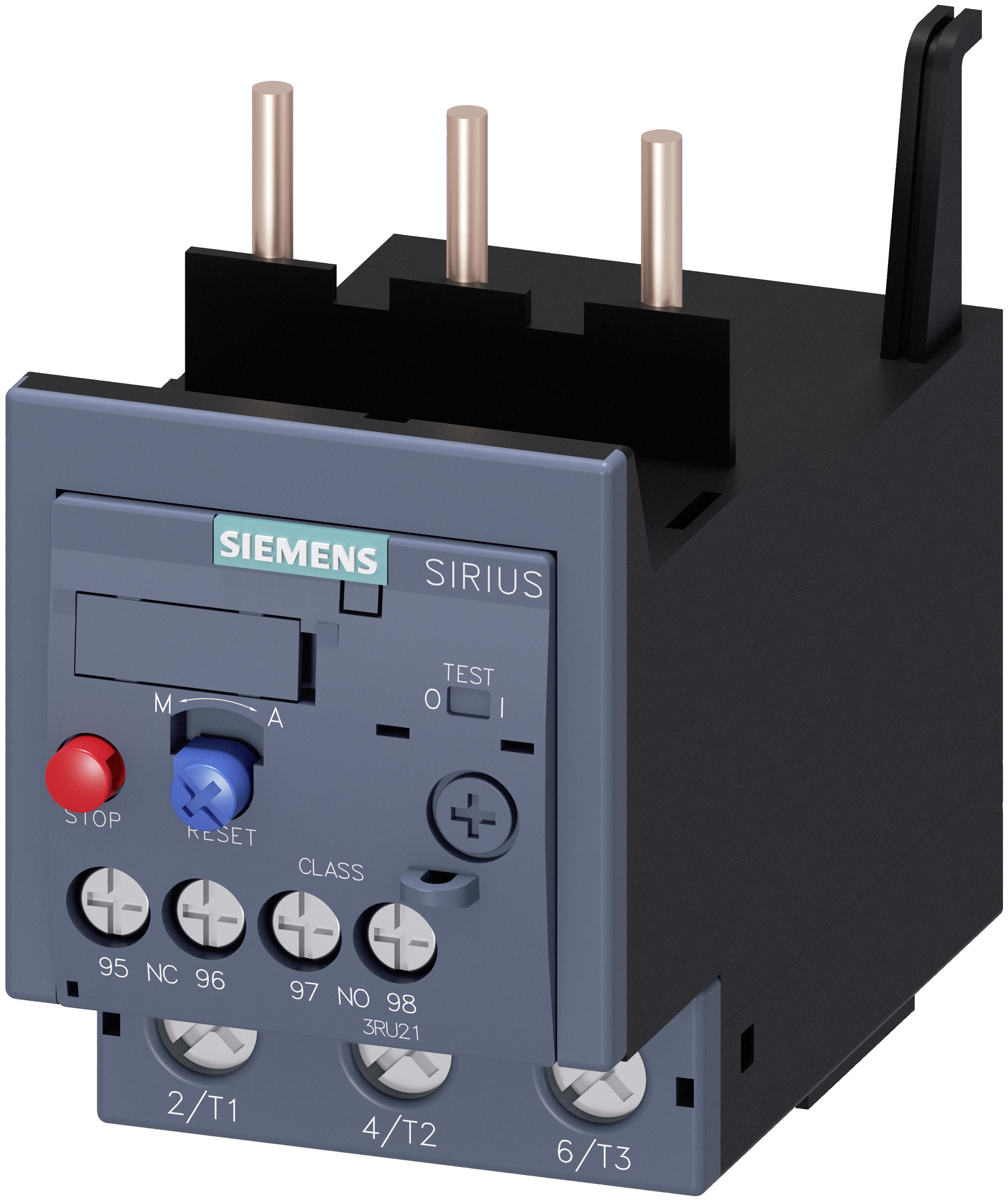 Siemens SIRIUS 3RU2 Thermal Overload Relay 1NO + 1NC, 16 A F.L.C, 3 A Contact Rating, 3P, SIRIUS