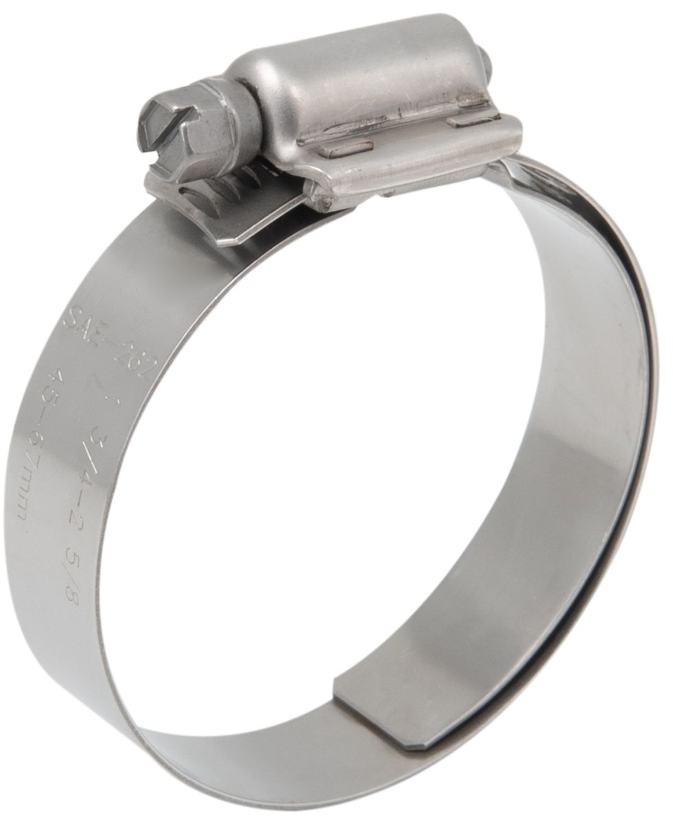 RS PRO Stainless Steel Slotted Hex Hose Clip, 16mm Band Width, 197 → 219mm ID