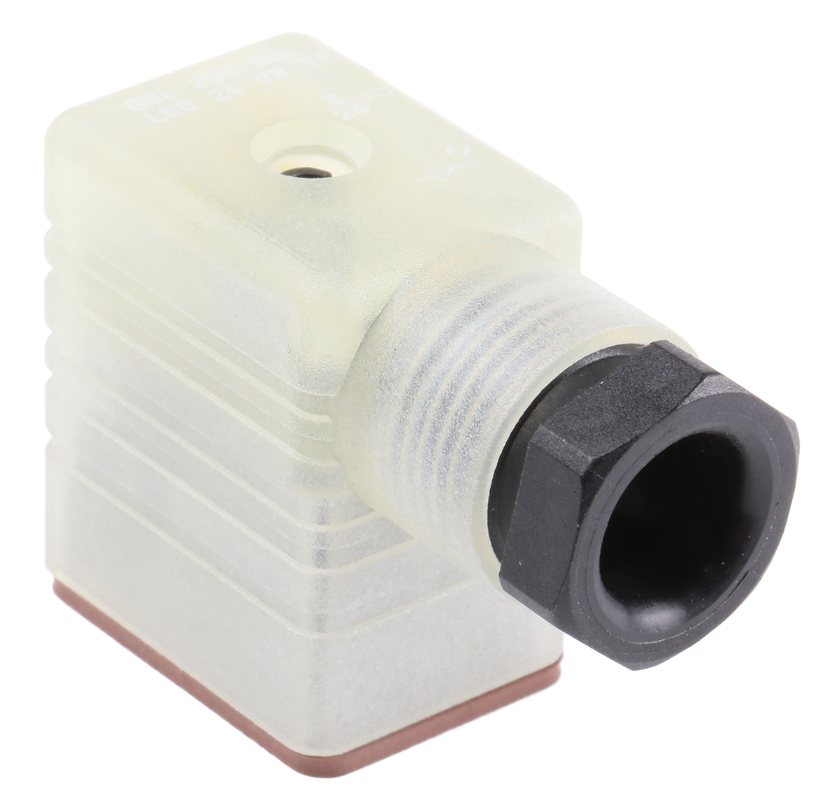 Hirschmann GML 2P+E DIN 43650 B, Female Solenoid Valve Connector with Indicator Light, 24 V ac/dc Voltage