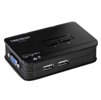 Trendnet 2 Port Dual Monitor USB SVGA, VGA KVM Switch, 2048 x 1536 Maximum Resolution