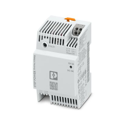 Phoenix Contact 240V Input DIN Rail Uninterruptible Power Supply (60W), STEP3-PS/1AC/12DC/5/PT