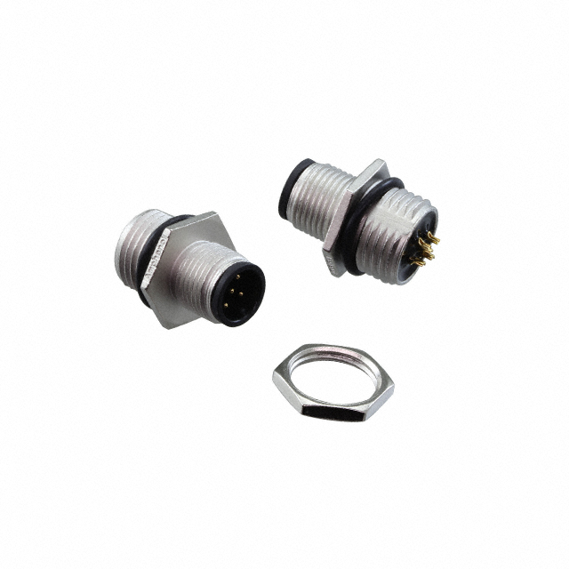 Amphenol Industrial Circular Connector, 5 Contacts, Panel, M12 Connector, Plug, Male, IP68, IP69K, M Series