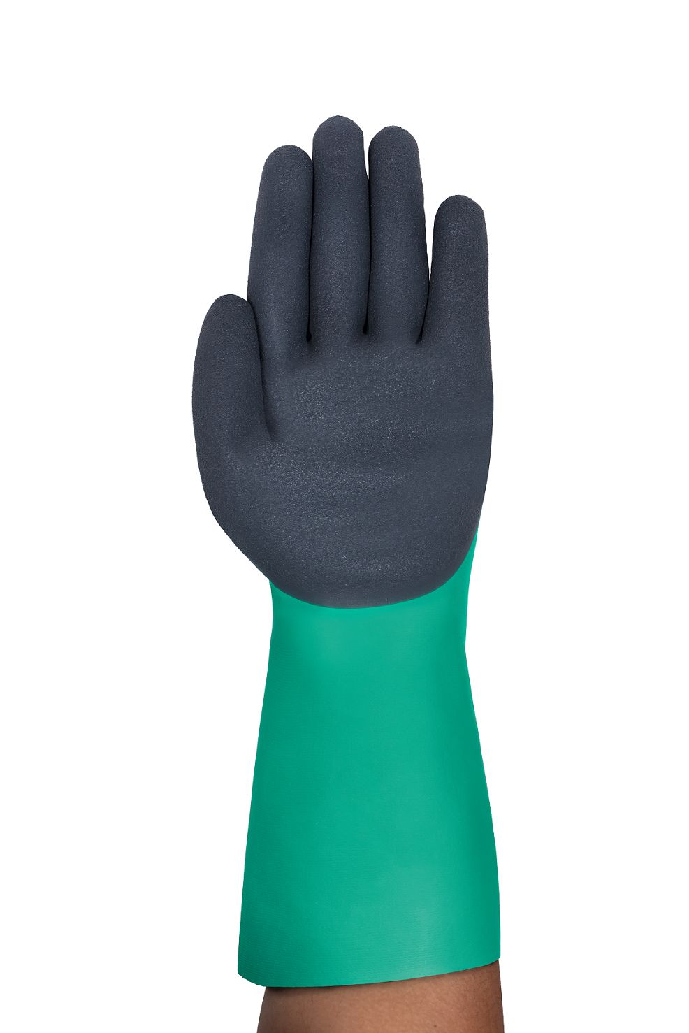 Ansell 58-005 Green Nitrile Neoprene, Nitrile Work Gloves, Size 10, Neoprene Coating