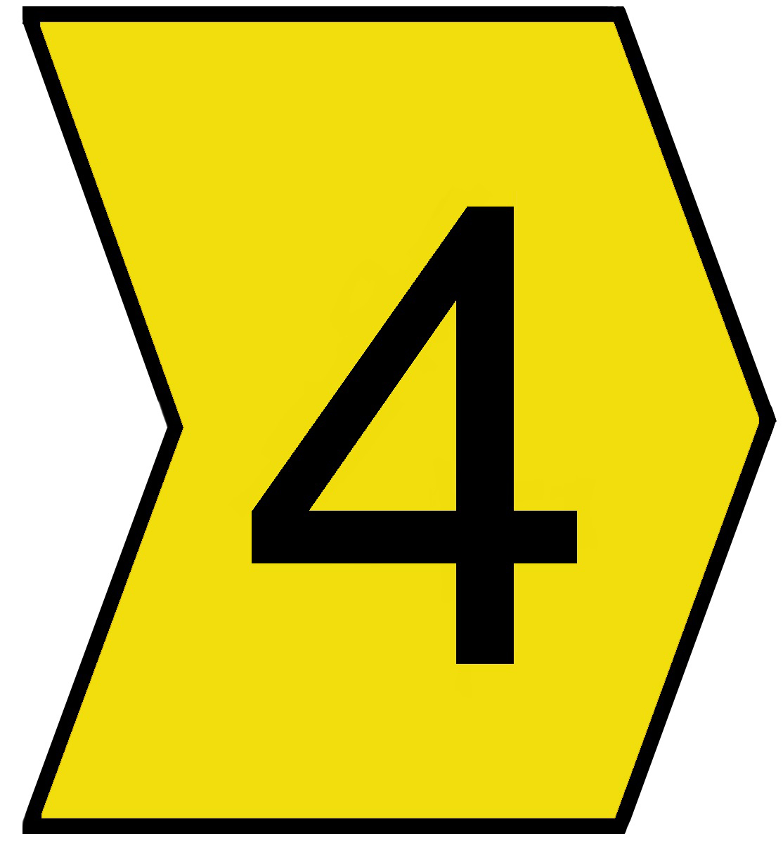 HellermannTyton Helagrip Slide On Cable Markers, Black on Yellow, Pre-printed "4", 1 → 3mm Cable, 901-10348