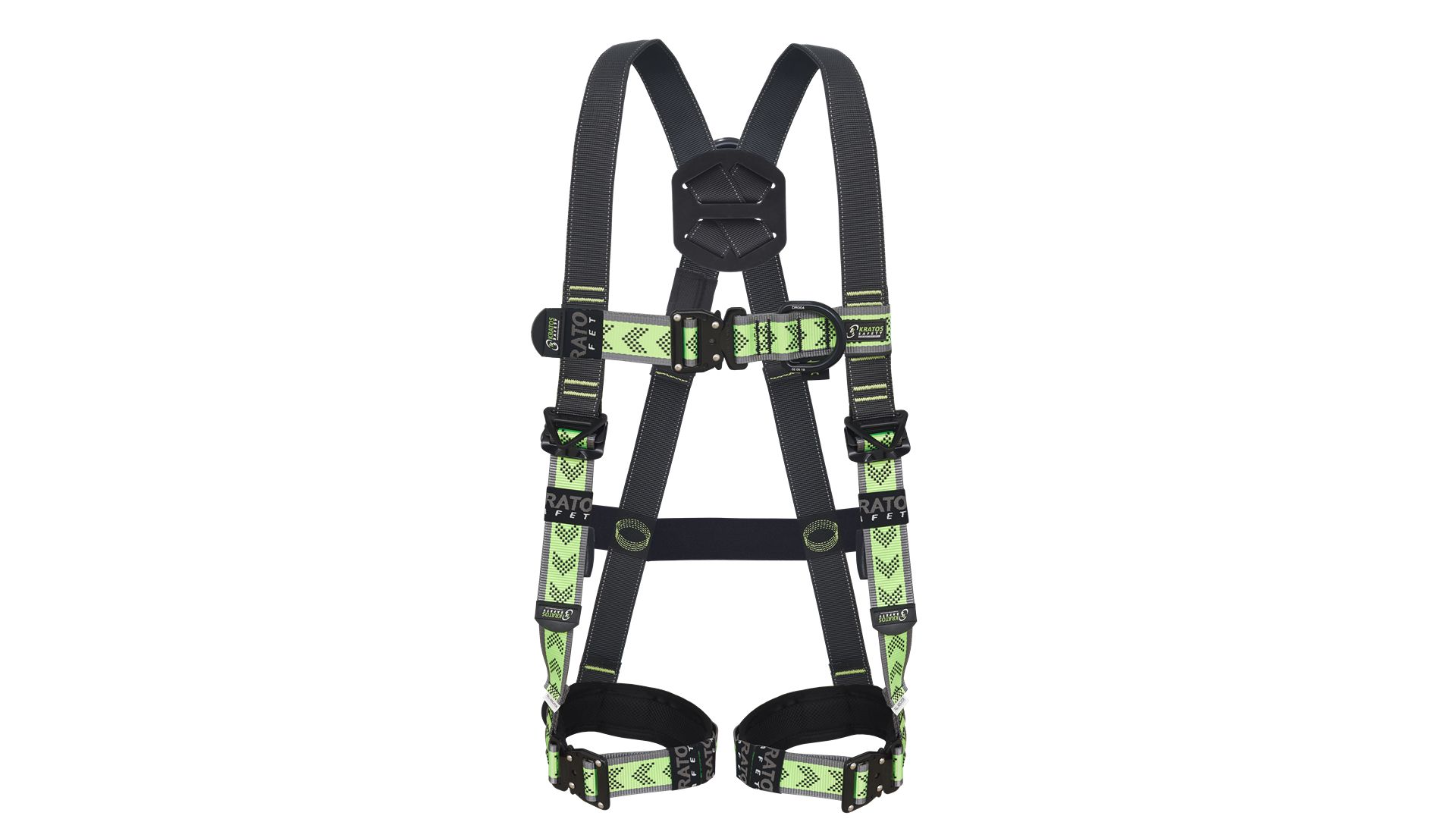 KRATOS SAFETY FA1011701 Back - Front Attachment Safety Harness, 140kg Max, M/L