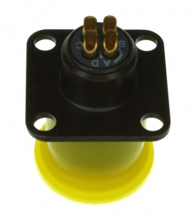 Souriau Sunbank by Eaton, 851, Copper Alloy 4 Way Cable Mount MIL Spec Circular Connector PlugGreen, Socket