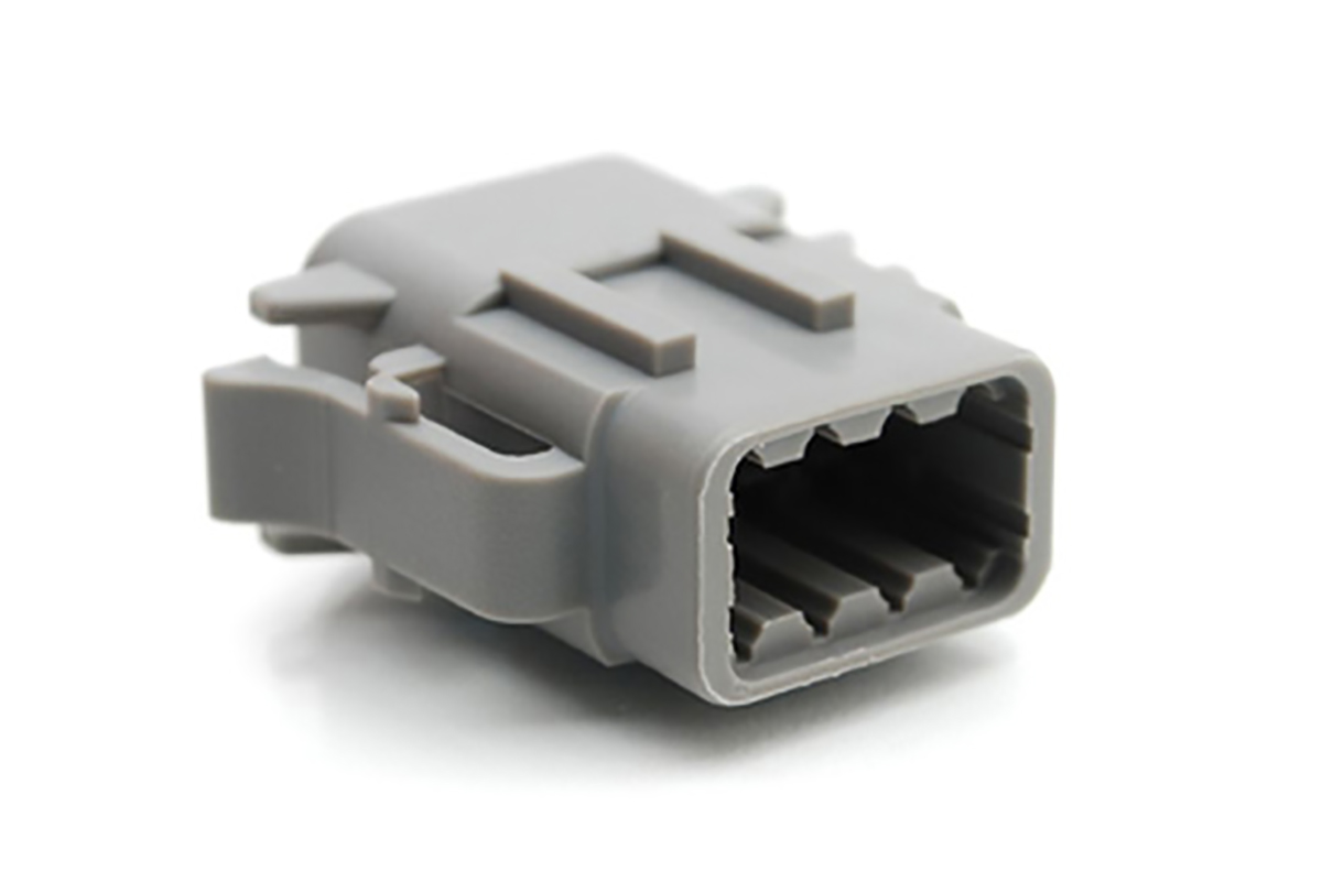 Amphenol Industrial, ATM Automotive Connector Plug Grey Cable Mount 8 Way, Crimp Termination ATM06-08SA
