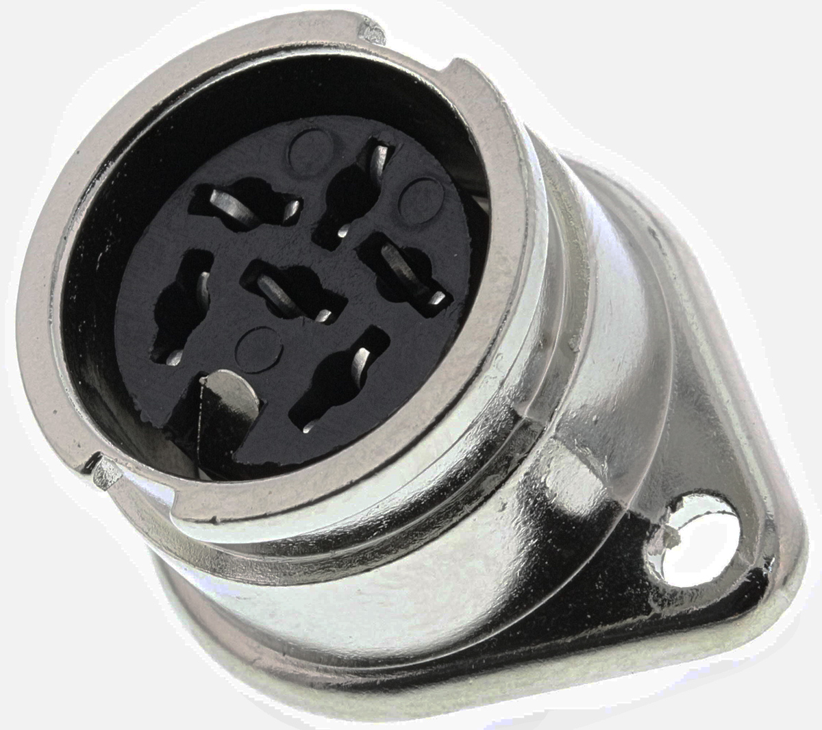 RS PRO 6 Pole Din Socket, 1A, 100 V ac, Bayonet, Female, Chassis Mount