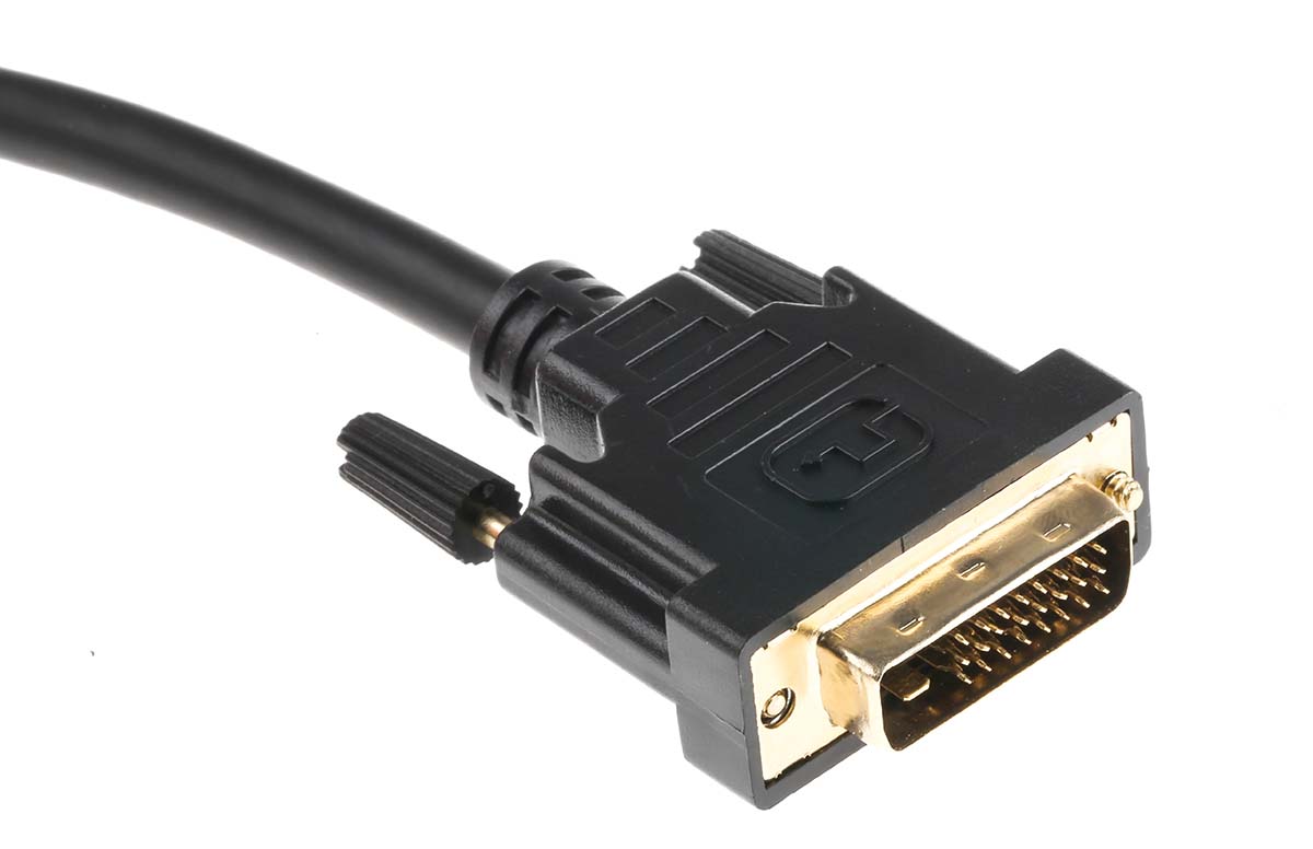 RS PRO, 10m Male HDMI to Male DVI-D Dual Link 1920x1200