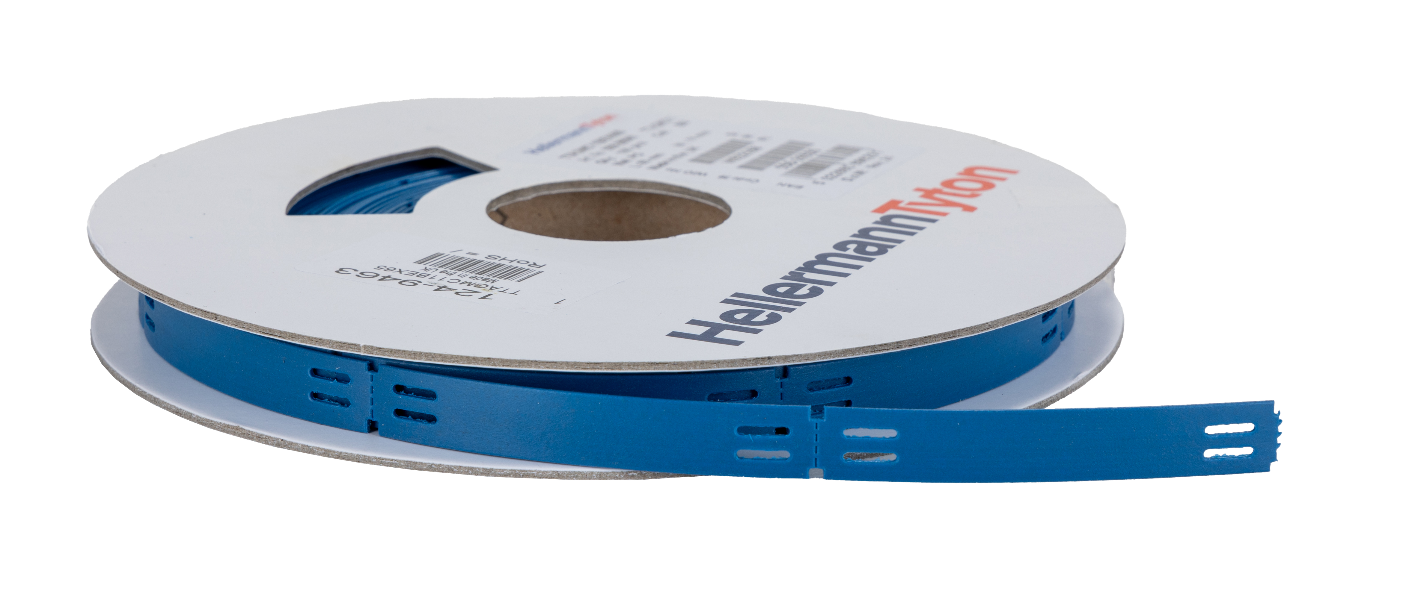HellermannTyton TTAGMC Blue White Print Cable Labels, 65mm Width, 11mm Height, 190 Qty