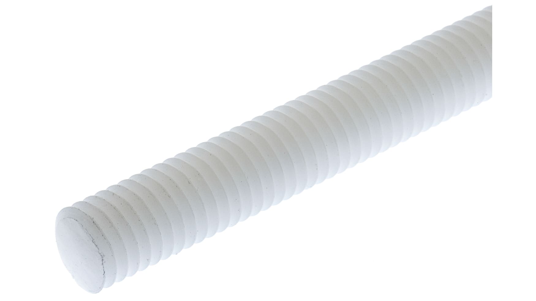 RS PRO Plain Nylon Threaded Rod, M8, 1m