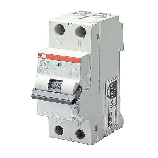 ABB RCBO, 10A Current Rating, 1P Poles, Type C