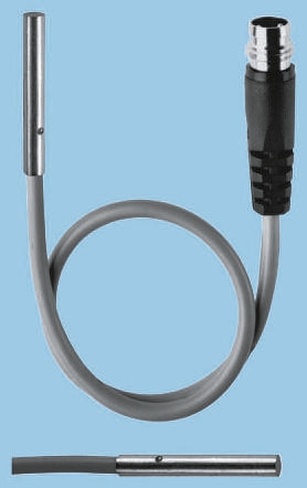 Baumer Inductive Smooth Barrel Proximity Sensor, 0.8 mm Detection, PNP NO, 10 → 30 V dc
