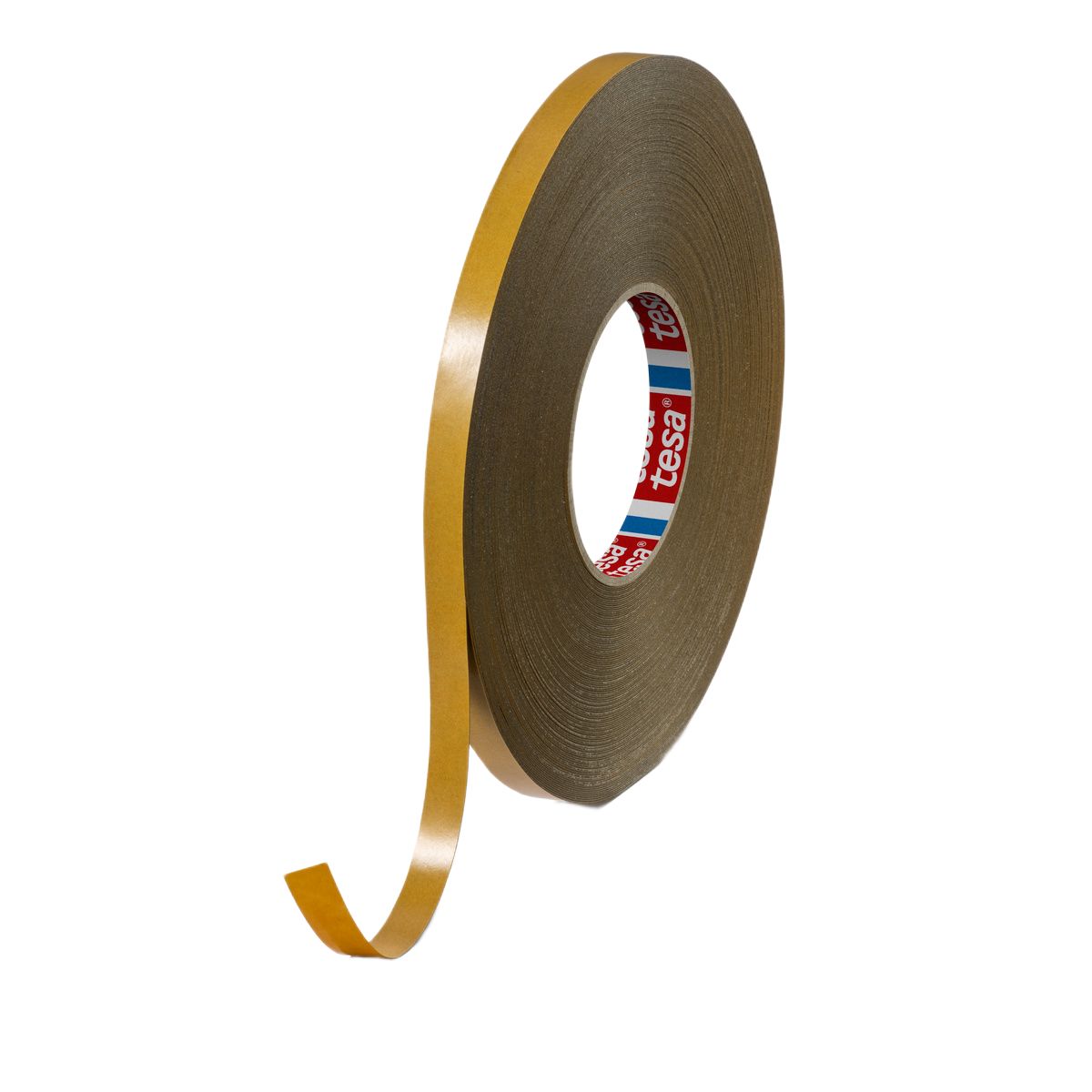 Tesa 04976-00081-00 Black Double Sided Tape, 0.54mm Thick, 12 N/cm, Polyurethane Backing, 12mm x 50m