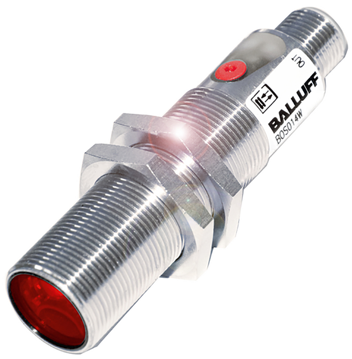 BALLUFF Retroreflective Photoelectric Sensor, Barrel Sensor, 7 m Detection Range
