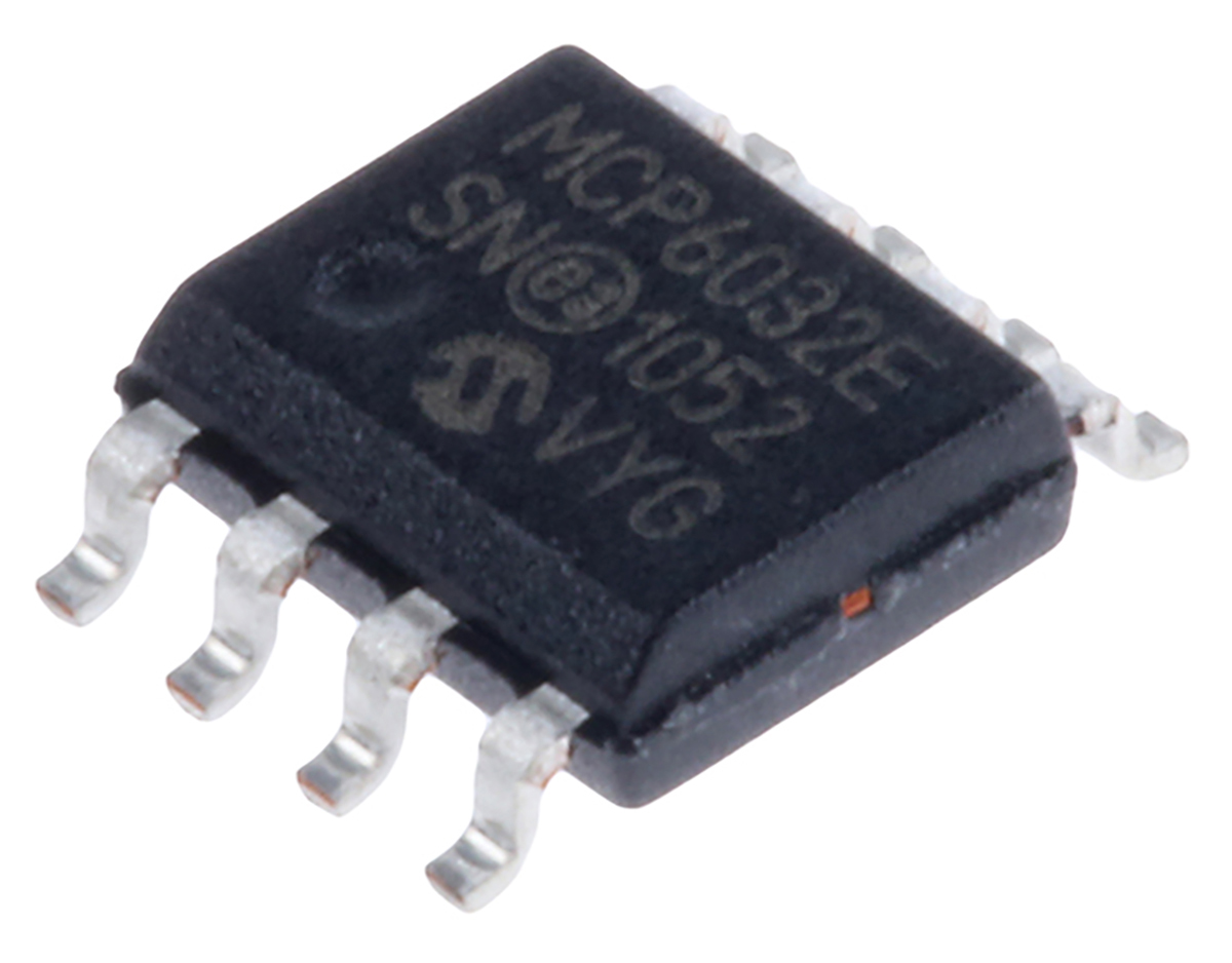 Microchip, Operational Amplifier, 10 kHz, 8-Pin 5.5 V SOIC