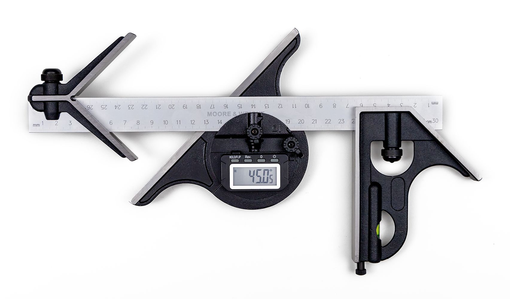 Moore & Wright 305mm Combination Square Set, Stainless Steel