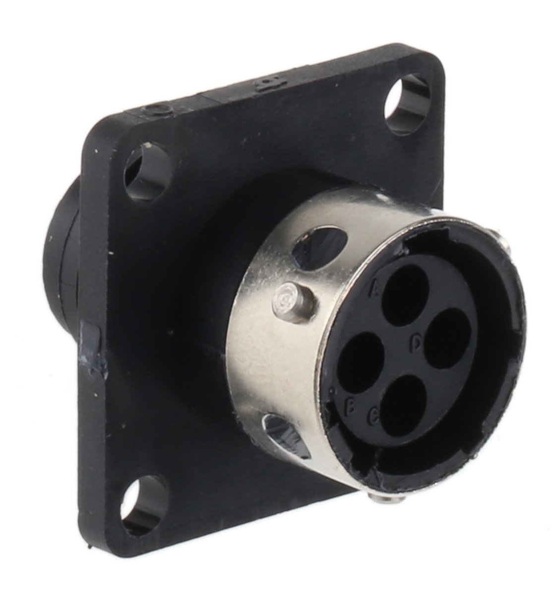 ITT Cannon Circular Connector, 4 Contacts, Panel, Standard Connector, Socket, Female, IP65, Trident Ringlock Series
