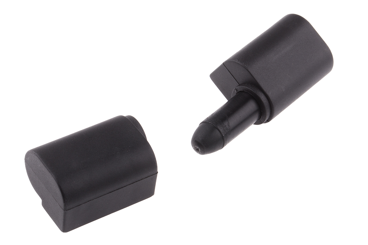 RS PRO Thermoplastic Barrel Hinge with a Lift-off Pin, Screw Fixing, 62mm x 22mm x 17mm