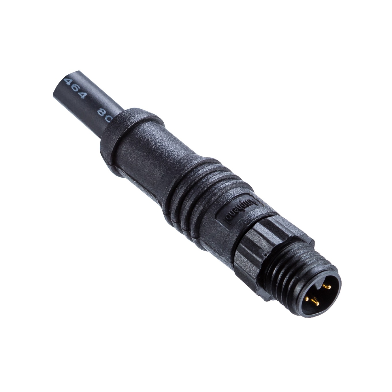 Amphenol Industrial Sensor Cable, 3 Contacts, Free Hanging, M8 Connector, Plug, Male, IP67, M Series