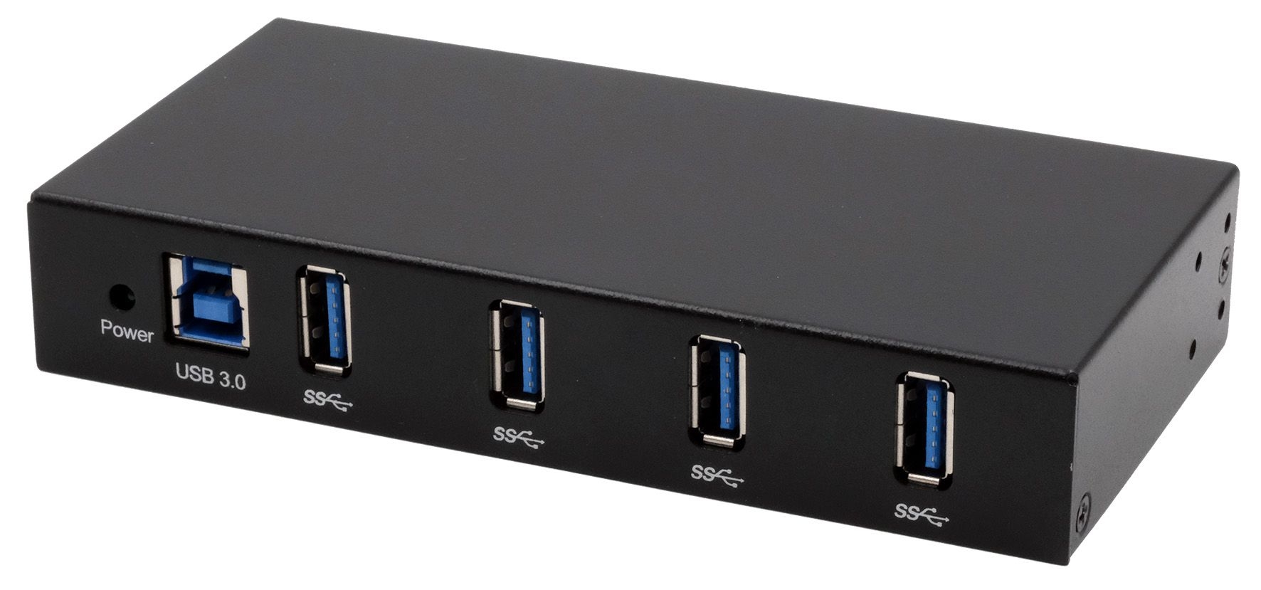 Exsys 4 Port USB 3.2 USB A, USB B  Hub, Terminal Connector Powered, 139 x 69 x 25mm