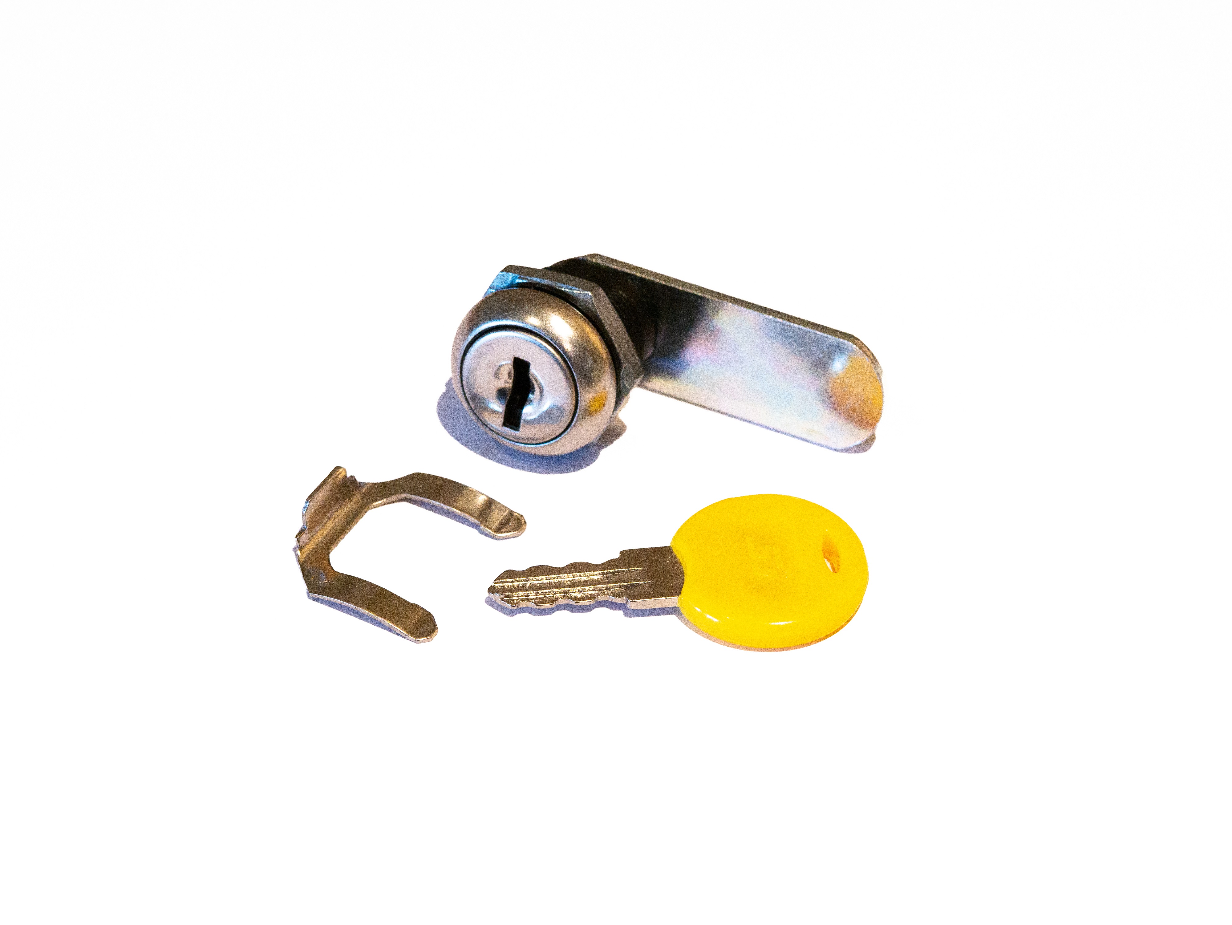 RS PRO Silver Nylon, Steel Camlock, 16.5mm Panel-to-Tongue, 16 x 19mm Cutout, Key Unlock