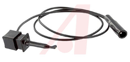 Mueller Electric Crocodile Clip Lead, 5A, 300V, Black, 600mm Lead Length