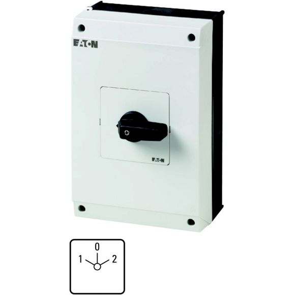 Eaton 4P Pole Surface Mount Isolator Switch - 63A Maximum Current, 37kW Power Rating, IP65