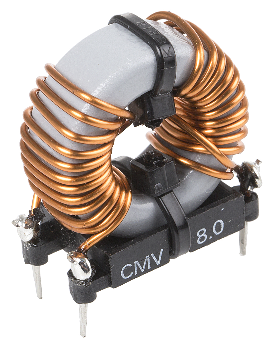 Roxburgh EMC 740 μH Ferrite Common Mode Choke, Max SRF:440Hz, 8A Idc, 9.6mΩ Rdc 250 V ac, CMV