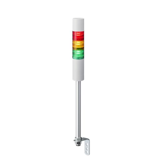 Patlite LR5 Series Amber, Green, Red Buzzer Signal Tower, 3 Lights, 24 V dc, Pole Mount