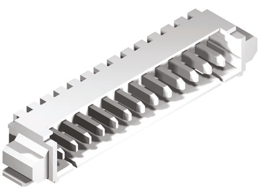 Molex PicoBlade Series Right Angle Surface PCB Header, 13 Contact(s), 1.25 mm Pitch, 1 Row, Shrouded