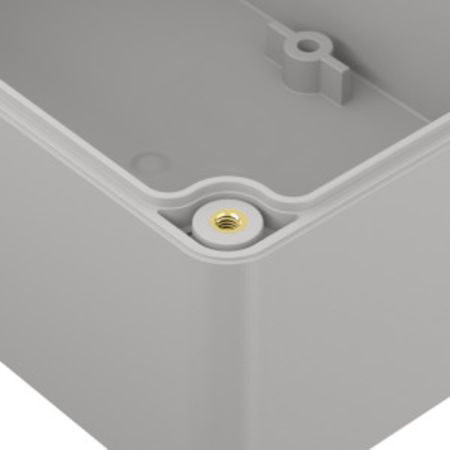 RS PRO Light Grey ABS Enclosure, IP65, Light Grey Lid, 120 x 80 x 60.2mm