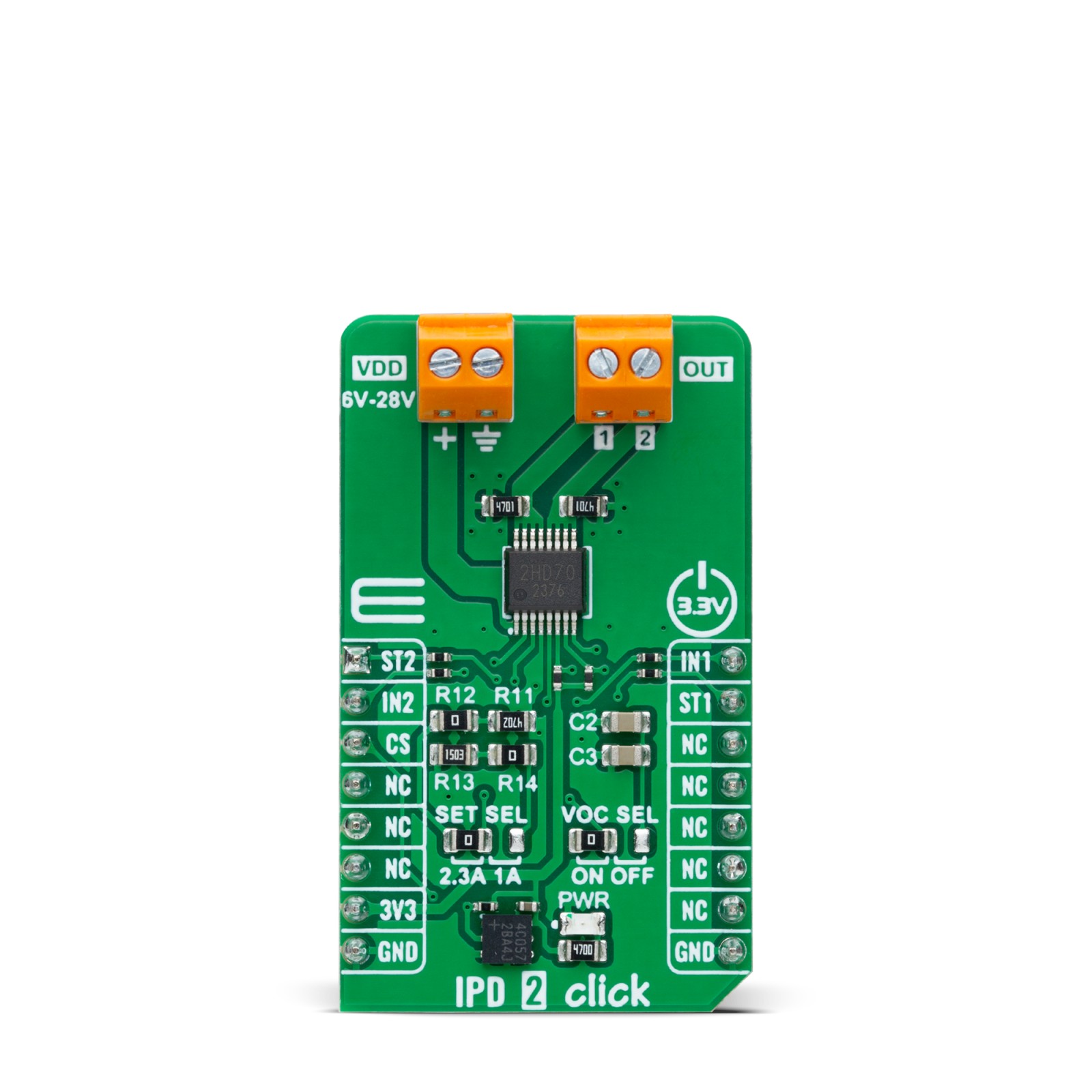 MikroElektronika IPD 2 Click Switching Regulator for BV2HD070EFU-C for High Side Switching