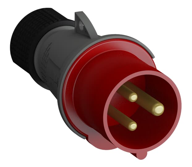 Amphenol Industrial, 2CMA1 IP44 Red 2P+E Industrial Power Plug, Rated At 16A, 415 V