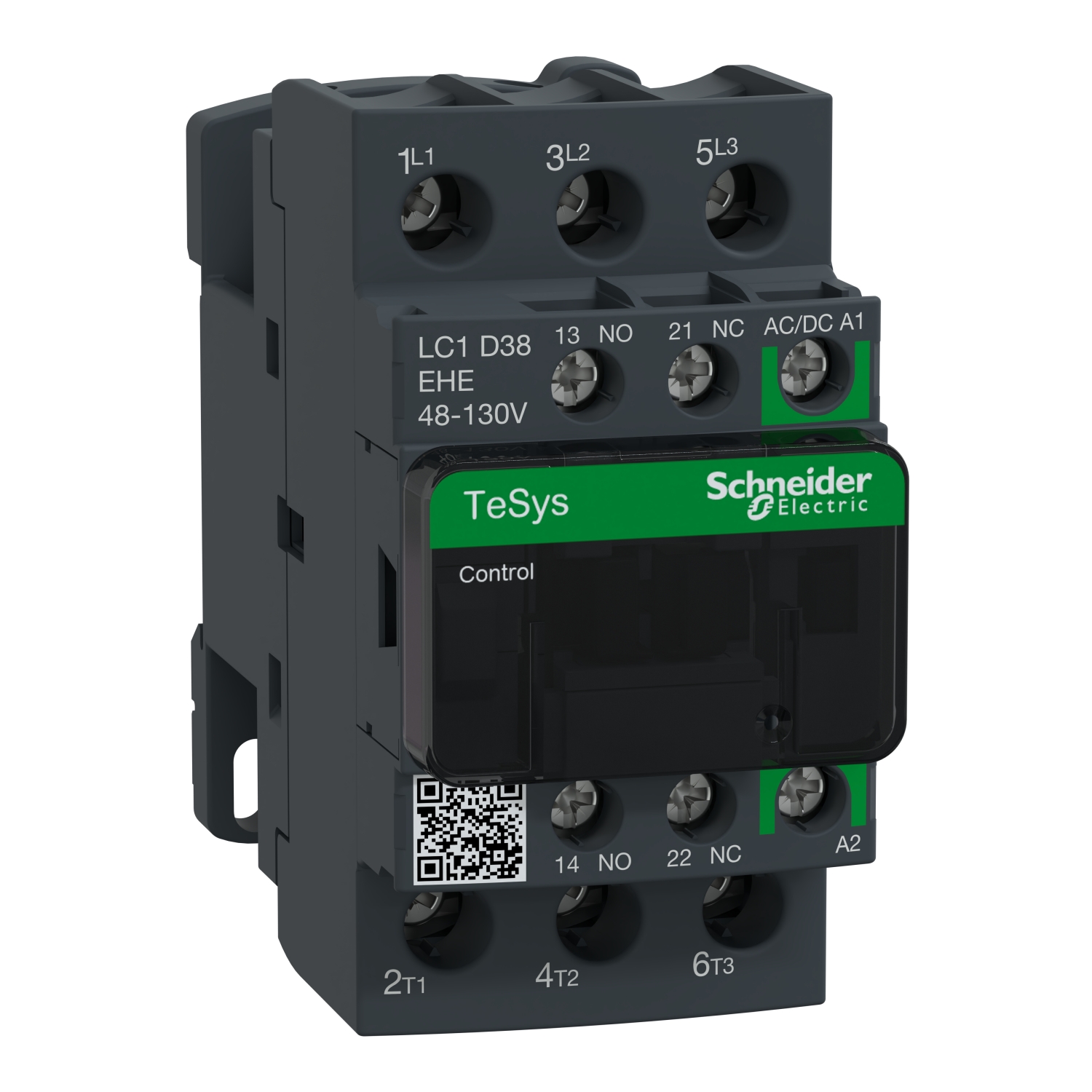 Schneider Electric TeSys LC1 Contactor, 48 → 130 V Coil, 3-Pole, 50 A, 18.5 kW, 3NO, 690 V
