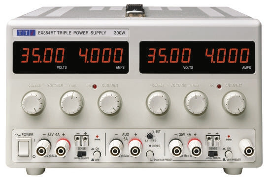 Aim-TTi EX-R Series Digital Bench Power Supply, 0 → 35V, 0 → 4A, 3-Output, 305W - UKAS Calibrated