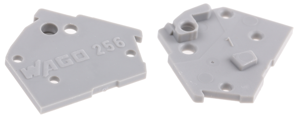 WAGO, 256 End Plate for use with PCB Terminal Blocks & Pluggable Connectors
