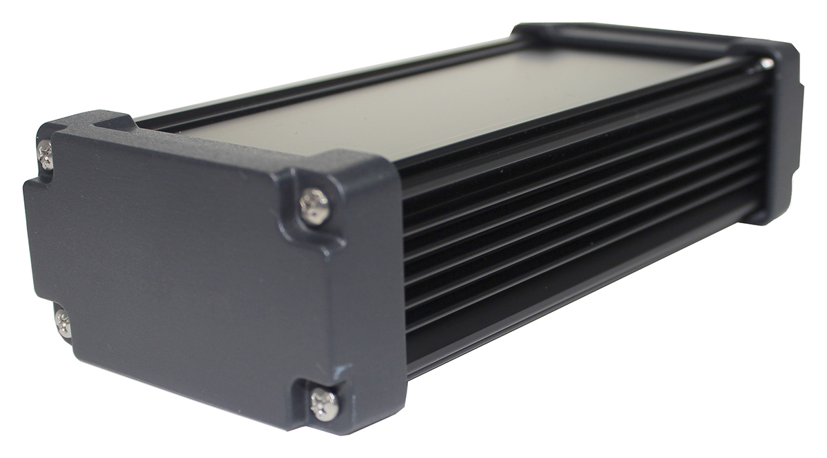Takachi Electric Industrial AWN Black Aluminium Heat Sink Case, 240 x 106.3 x 56.3mm